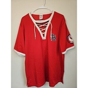 Victoria Secret Pink Shirt Womens Large Red St. Louis Cardinals MLB Pullover Top